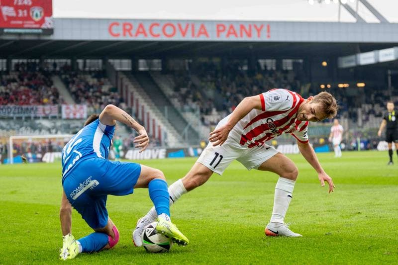 Football. PKO BP Ekstraklasa. Cracovia - Puszcza Niepolomice. 29.03.2025