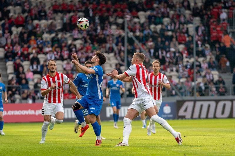 Football. PKO BP Ekstraklasa. Cracovia - Puszcza Niepolomice. 29.03.2025