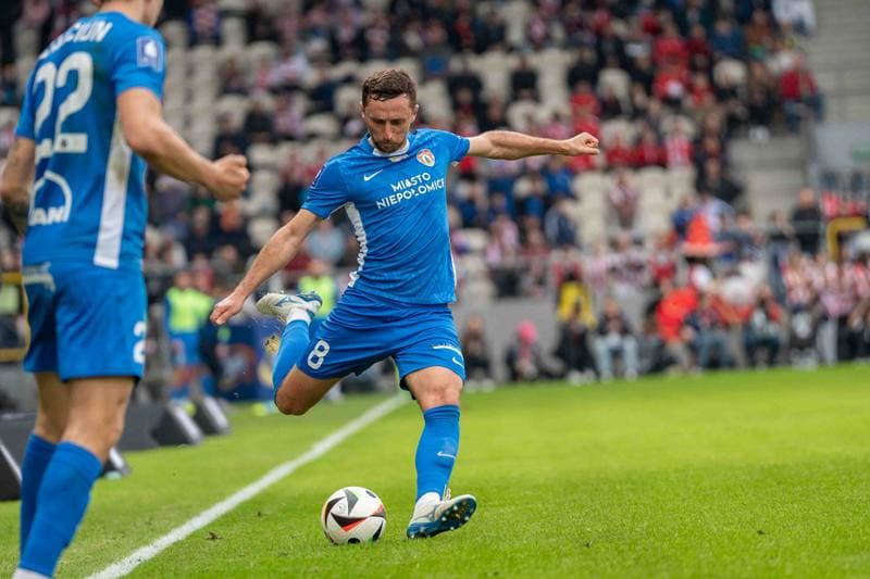 Football. PKO BP Ekstraklasa. Cracovia - Puszcza Niepolomice. 29.03.2025