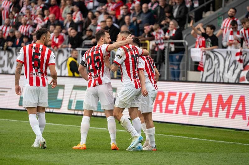 Football. PKO BP Ekstraklasa. Cracovia - Puszcza Niepolomice. 29.03.2025