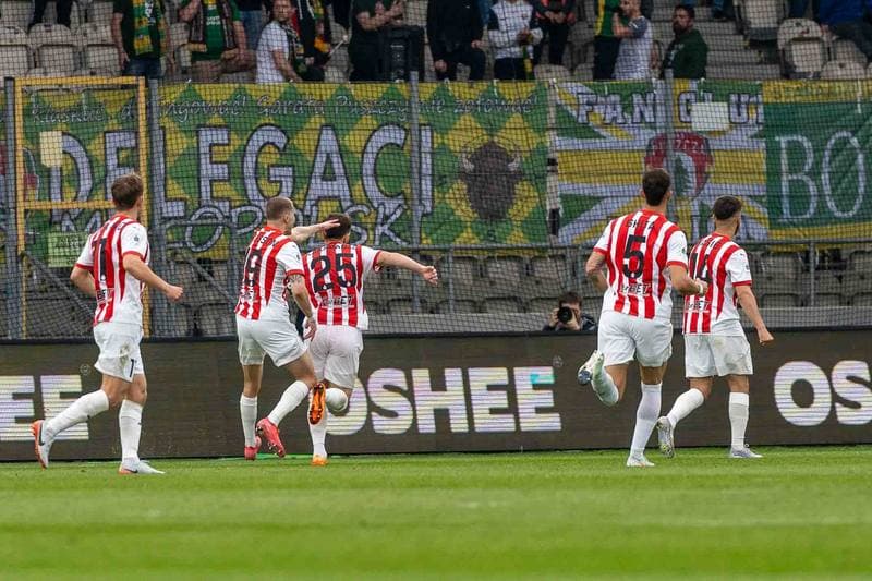 Football. PKO BP Ekstraklasa. Cracovia - Puszcza Niepolomice. 29.03.2025