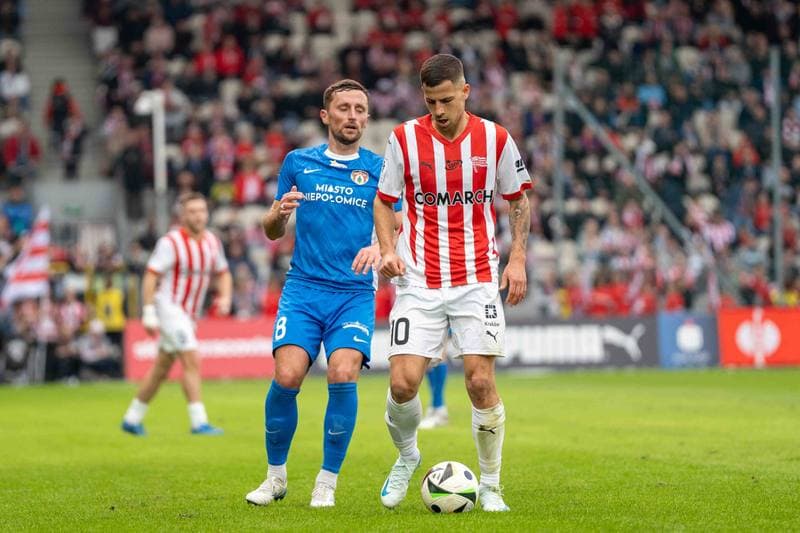 Football. PKO BP Ekstraklasa. Cracovia - Puszcza Niepolomice. 29.03.2025