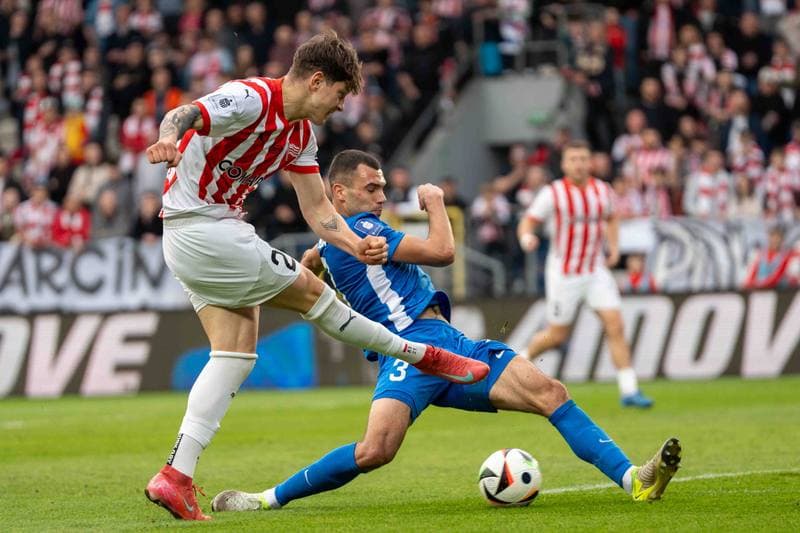 Football. PKO BP Ekstraklasa. Cracovia - Puszcza Niepolomice. 29.03.2025