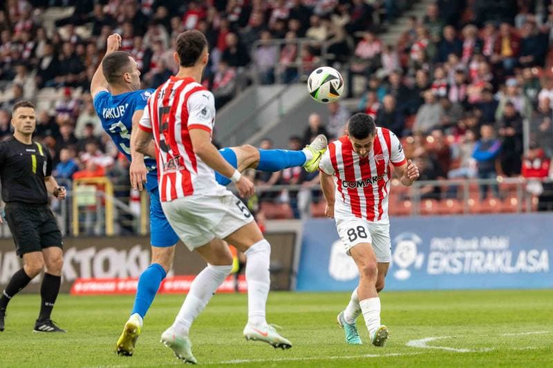 Football. PKO BP Ekstraklasa. Cracovia - Puszcza Niepolomice. 29.03.2025