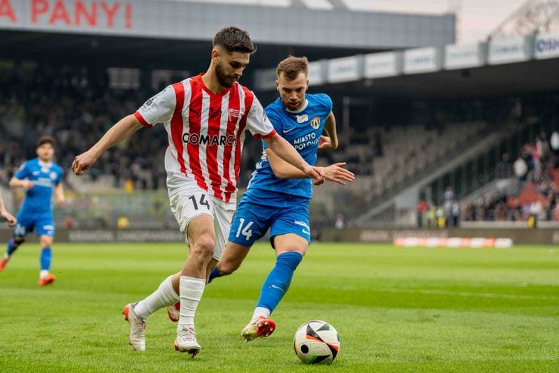 Football. PKO BP Ekstraklasa. Cracovia - Puszcza Niepolomice. 29.03.2025