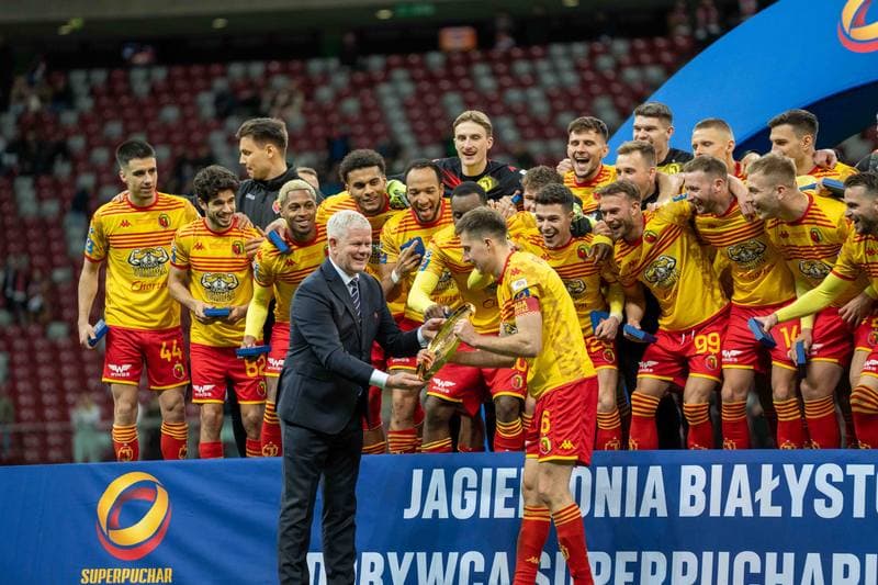 Football. Polish Supercup. Wisla Krakow - Jagiellonia Bialystok. 02.04.2025