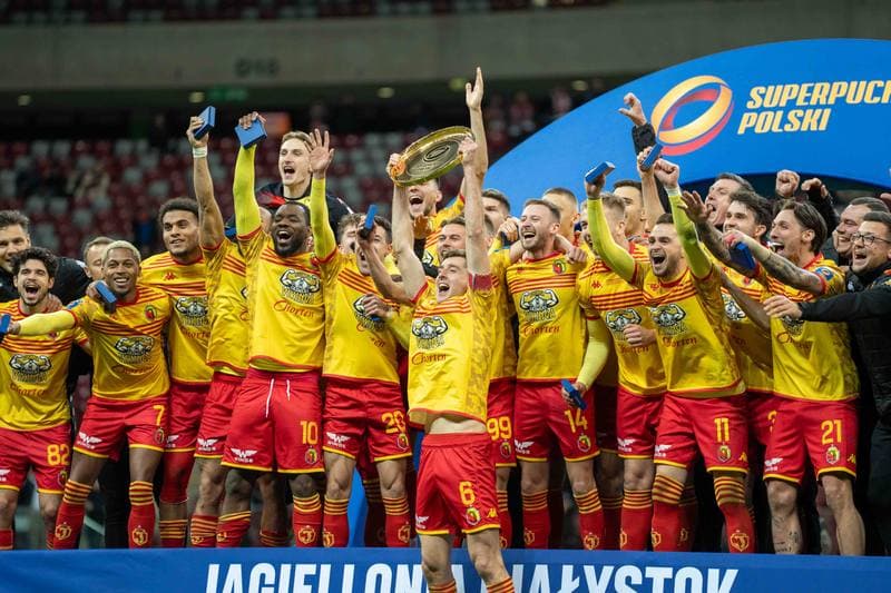 Football. Polish Supercup. Wisla Krakow - Jagiellonia Bialystok. 02.04.2025