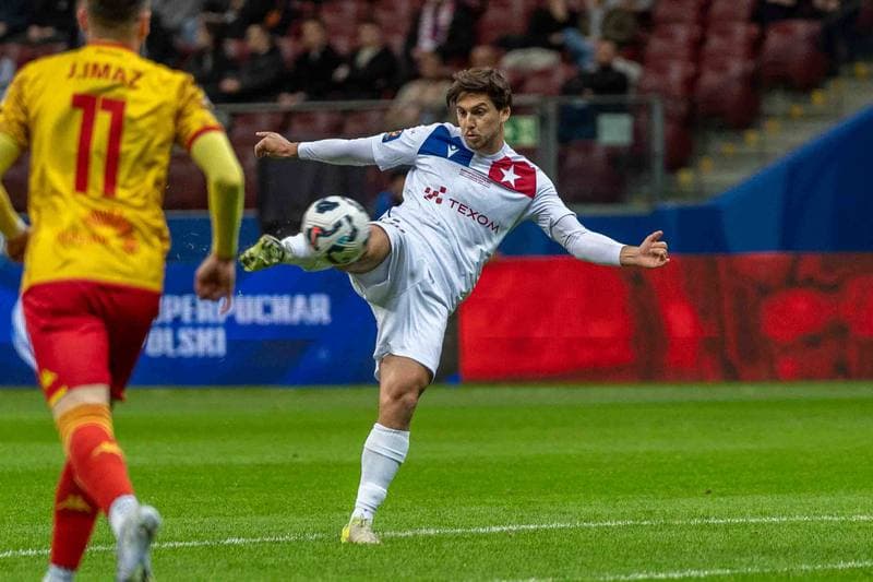 Football. Polish Supercup. Wisla Krakow - Jagiellonia Bialystok. 02.04.2025