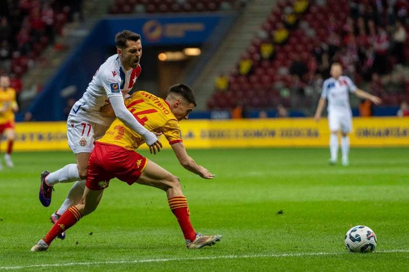 Football. Polish Supercup. Wisla Krakow - Jagiellonia Bialystok. 02.04.2025