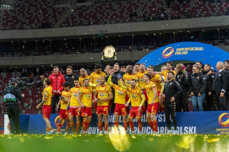 Football. Polish Supercup. Wisla Krakow - Jagiellonia Bialystok. 02.04.2025