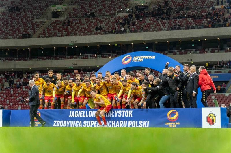 Football. Polish Supercup. Wisla Krakow - Jagiellonia Bialystok. 02.04.2025