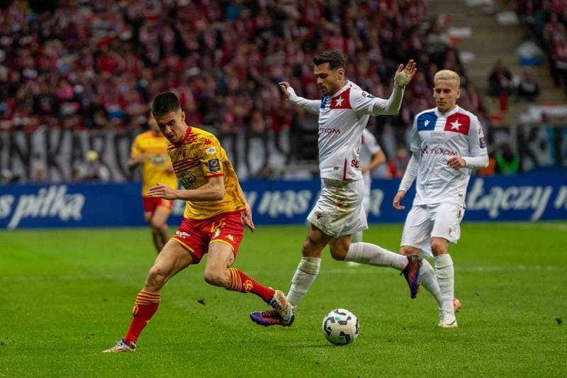Football. Polish Supercup. Wisla Krakow - Jagiellonia Bialystok. 02.04.2025