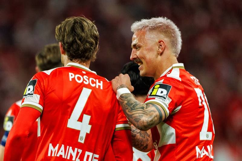 Football. UEFA Conference League. 1. FSV Mainz 05 - Racing Club de Strasbourg Alsace. 09.04.2026