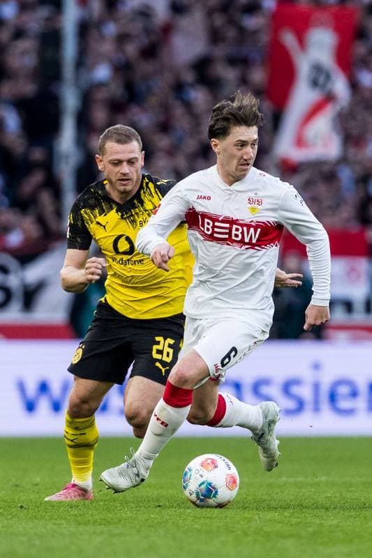 Football. 1. Bundesliga. VfB Stuttgart - Borussia Dortmund. 04.04.2026