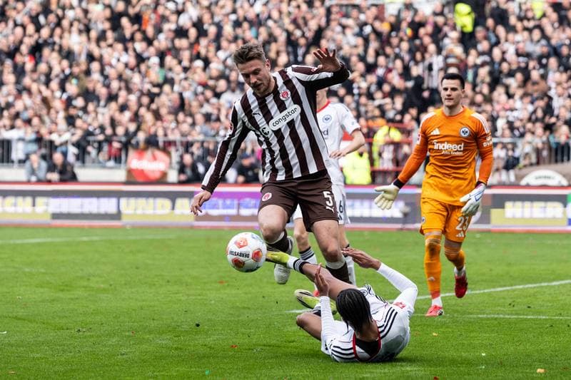 Football. Bundesliga. FC St. Pauli - Eintracht Frankfurt. 08.03.2026