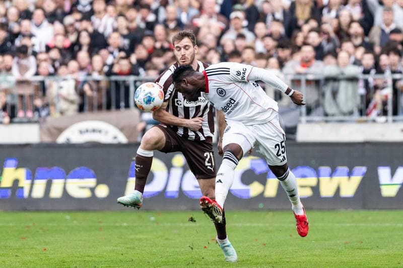 Football. Bundesliga. FC St. Pauli - Eintracht Frankfurt. 08.03.2026