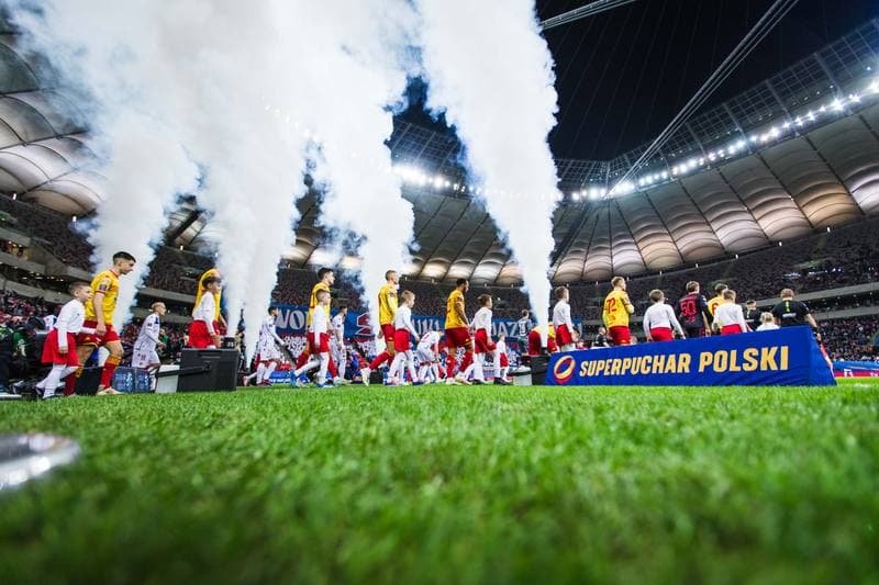 Football. Polish Supercup. Jagiellonia Bialystok - Wisla Krakow. 02.04.2025