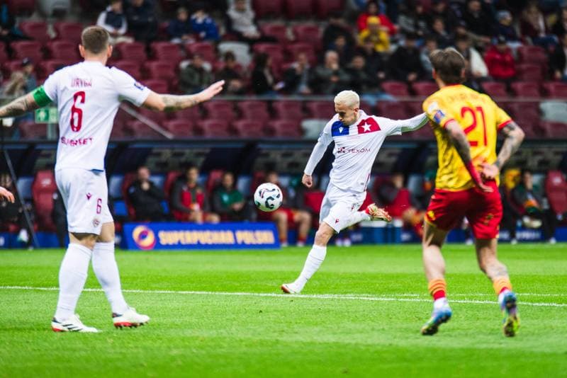 Football. Polish Supercup. Jagiellonia Bialystok - Wisla Krakow. 02.04.2025