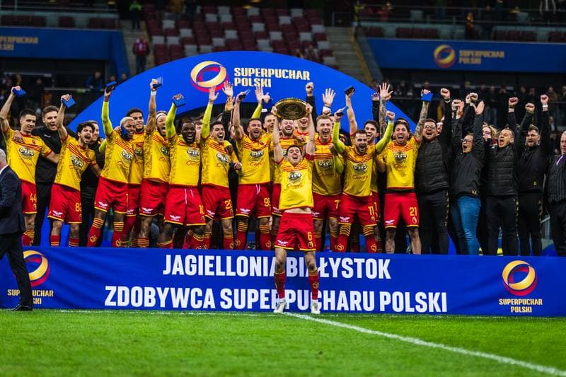 Football. Polish Supercup. Jagiellonia Bialystok - Wisla Krakow. 02.04.2025