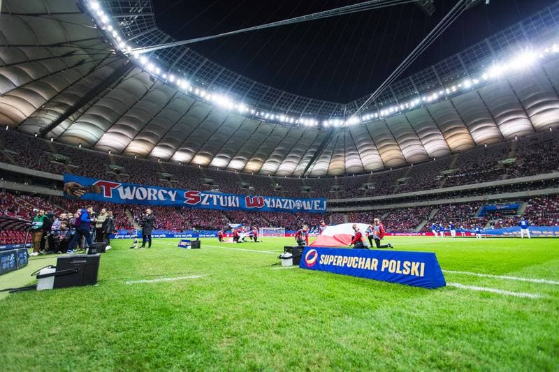 Football. Polish Supercup. Jagiellonia Bialystok - Wisla Krakow. 02.04.2025
