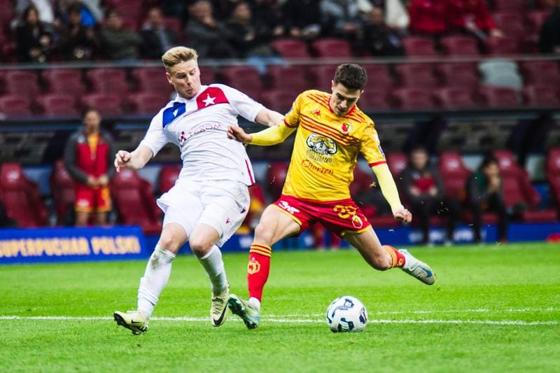 Football. Polish Supercup. Jagiellonia Bialystok - Wisla Krakow. 02.04.2025