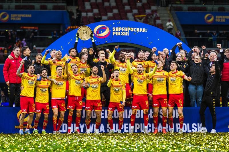 Football. Polish Supercup. Jagiellonia Bialystok - Wisla Krakow. 02.04.2025