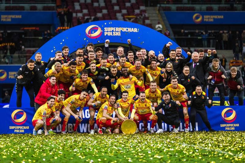 Football. Polish Supercup. Jagiellonia Bialystok - Wisla Krakow. 02.04.2025