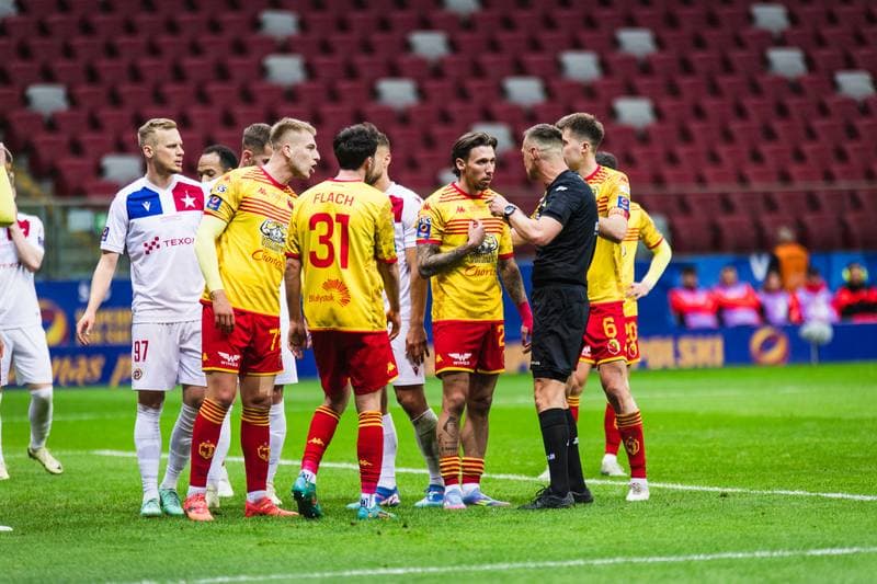 Football. Polish Supercup. Jagiellonia Bialystok - Wisla Krakow. 02.04.2025