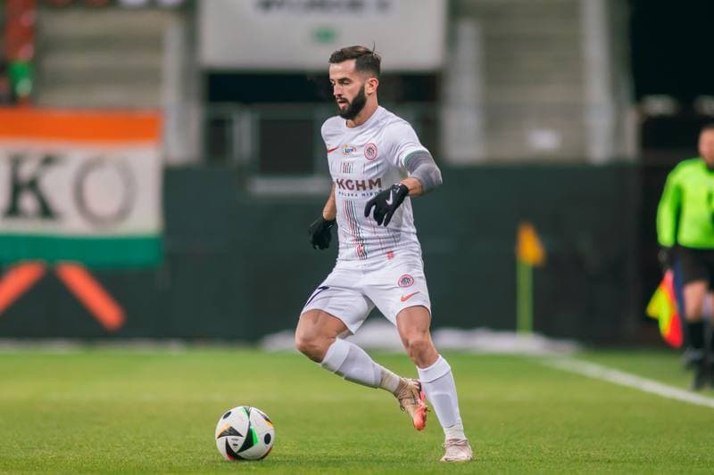 Football. PKO BP Ekstraklasa. Zaglebie Lubin - Lechia Gdansk. 17.02.2025