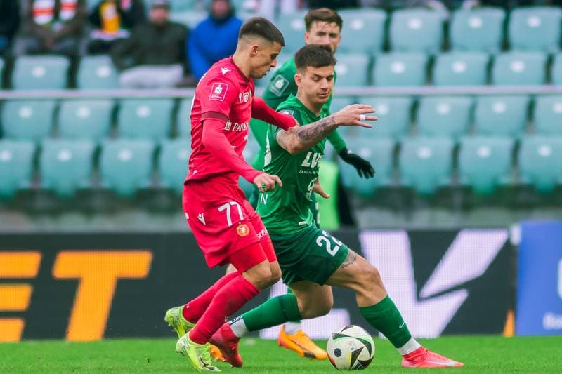 Football. PKO BP Ekstraklasa. Slask Wroclaw - Widzew Lodz. 15.02.2025