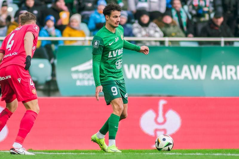 Football. PKO BP Ekstraklasa. Slask Wroclaw - Widzew Lodz. 15.02.2025