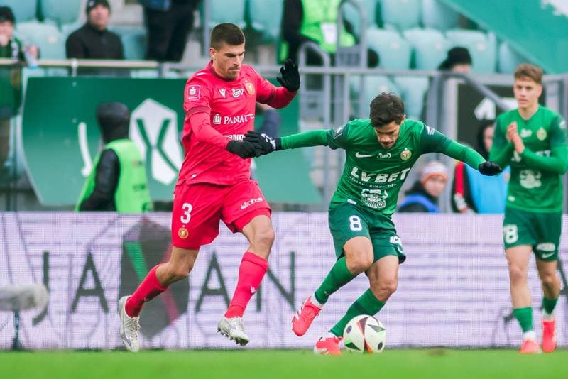 Football. PKO BP Ekstraklasa. Slask Wroclaw - Widzew Lodz. 15.02.2025