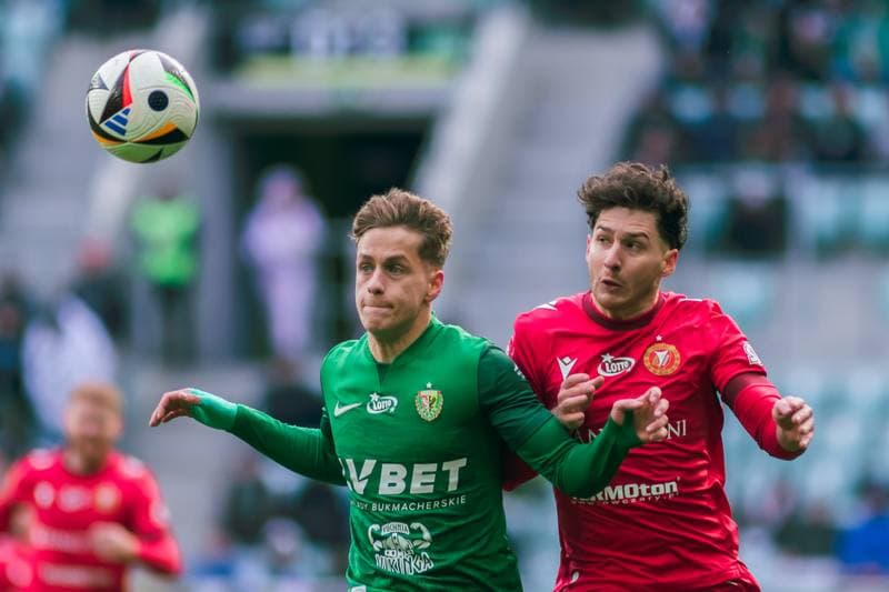 Football. PKO BP Ekstraklasa. Slask Wroclaw - Widzew Lodz. 15.02.2025