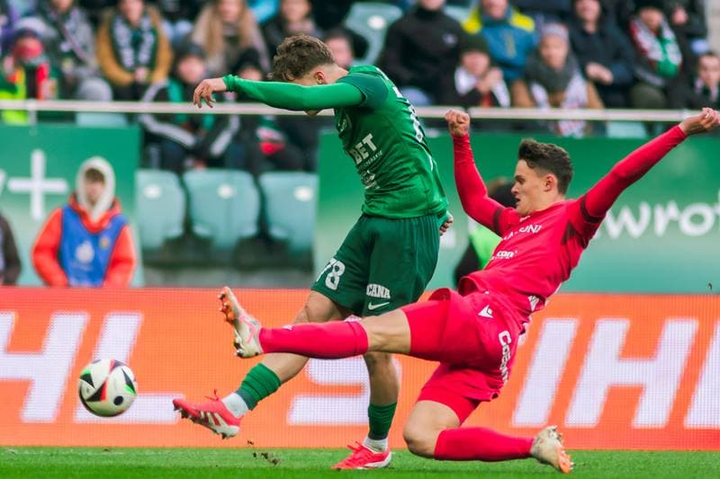 Football. PKO BP Ekstraklasa. Slask Wroclaw - Widzew Lodz. 15.02.2025