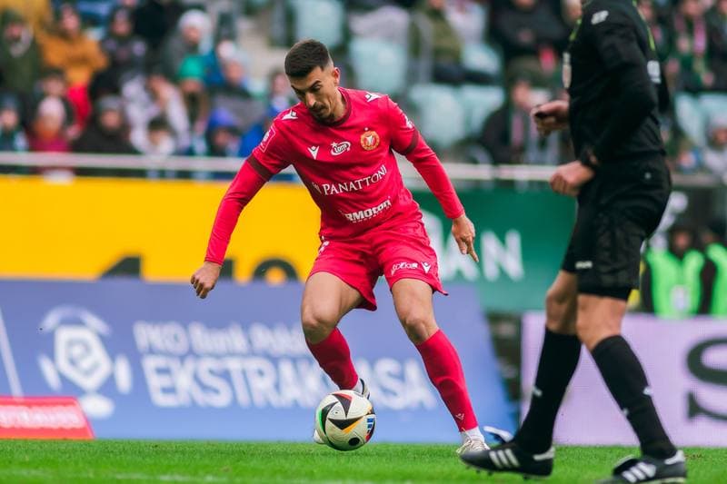 Football. PKO BP Ekstraklasa. Slask Wroclaw - Widzew Lodz. 15.02.2025