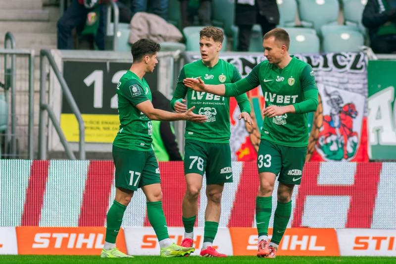 Football. PKO BP Ekstraklasa. Slask Wroclaw - Widzew Lodz. 15.02.2025