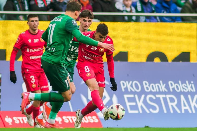 Football. PKO BP Ekstraklasa. Slask Wroclaw - Widzew Lodz. 15.02.2025