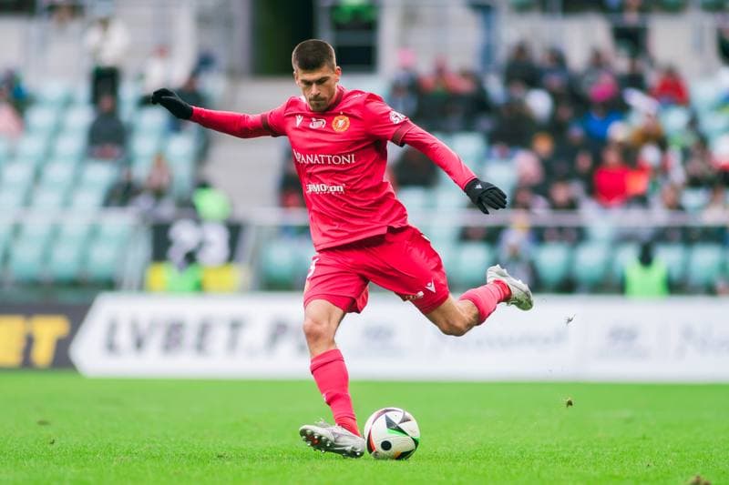 Football. PKO BP Ekstraklasa. Slask Wroclaw - Widzew Lodz. 15.02.2025