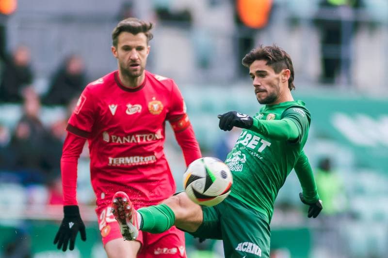 Football. PKO BP Ekstraklasa. Slask Wroclaw - Widzew Lodz. 15.02.2025