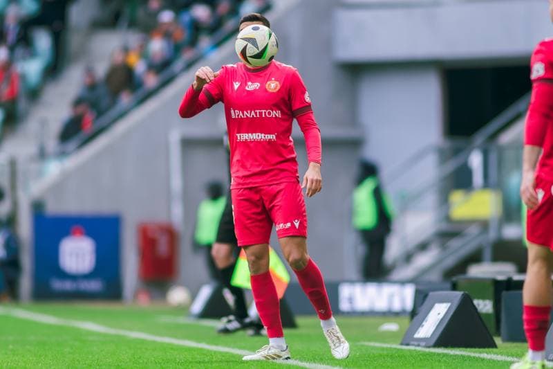 Football. PKO BP Ekstraklasa. Slask Wroclaw - Widzew Lodz. 15.02.2025