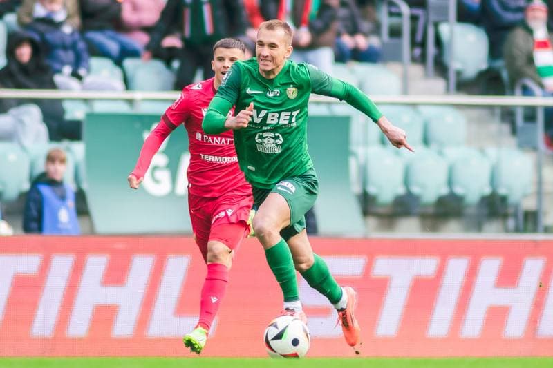 Football. PKO BP Ekstraklasa. Slask Wroclaw - Widzew Lodz. 15.02.2025