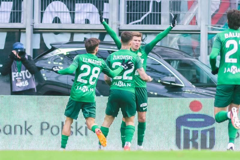 Football. PKO BP Ekstraklasa. Slask Wroclaw - Widzew Lodz. 15.02.2025