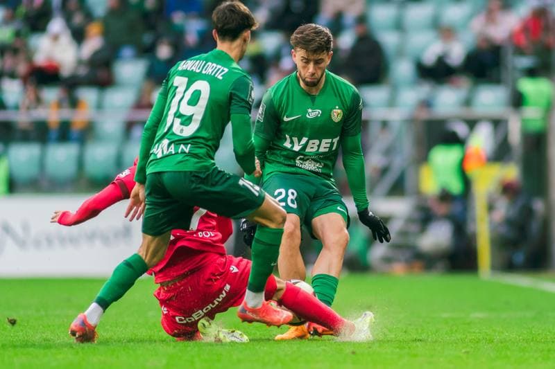 Football. PKO BP Ekstraklasa. Slask Wroclaw - Widzew Lodz. 15.02.2025