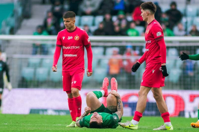 Football. PKO BP Ekstraklasa. Slask Wroclaw - Widzew Lodz. 15.02.2025