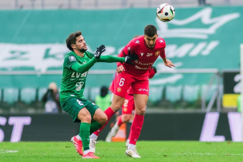 Football. PKO BP Ekstraklasa. Slask Wroclaw - Widzew Lodz. 15.02.2025