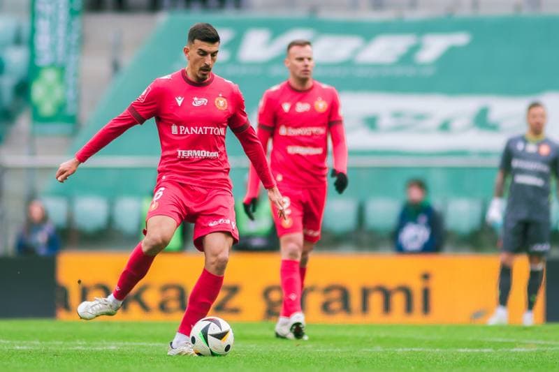 Football. PKO BP Ekstraklasa. Slask Wroclaw - Widzew Lodz. 15.02.2025