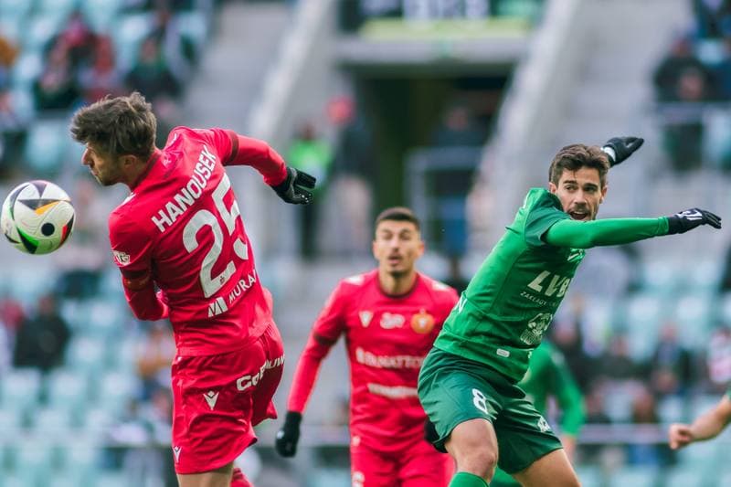 Football. PKO BP Ekstraklasa. Slask Wroclaw - Widzew Lodz. 15.02.2025