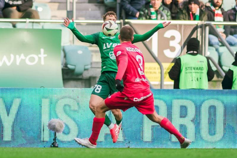 Football. PKO BP Ekstraklasa. Slask Wroclaw - Widzew Lodz. 15.02.2025