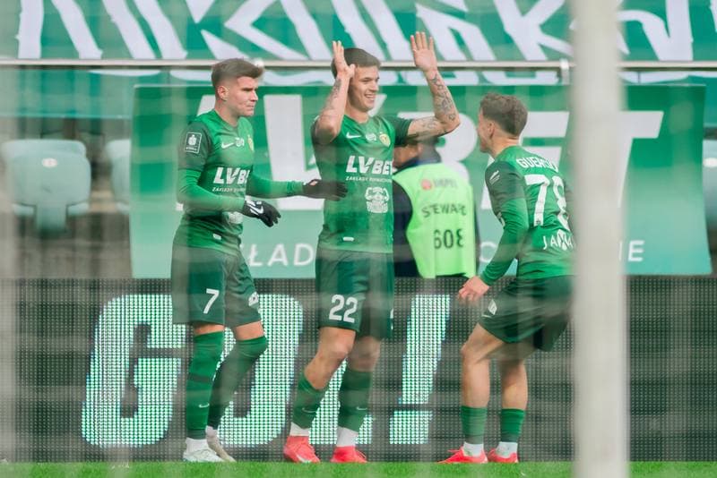Football. PKO BP Ekstraklasa. Slask Wroclaw - Widzew Lodz. 15.02.2025