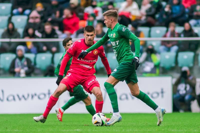Football. PKO BP Ekstraklasa. Slask Wroclaw - Widzew Lodz. 15.02.2025
